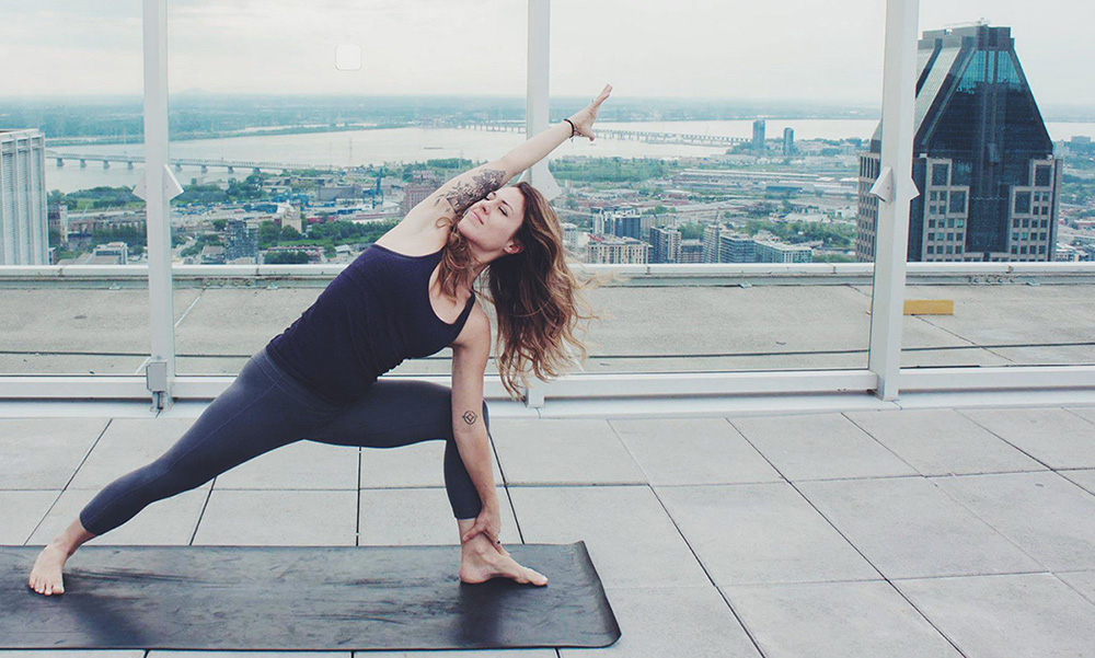Yoga at the summit: watching the city come to life